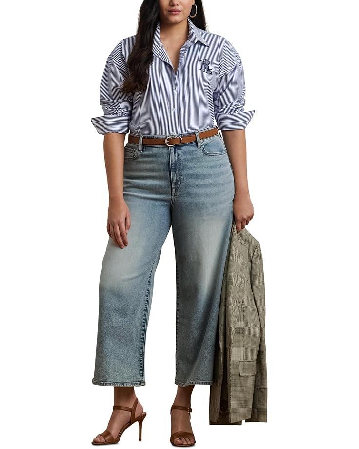 Plus Size Intarsia-Knit Dog Cotton Sweater Product Image