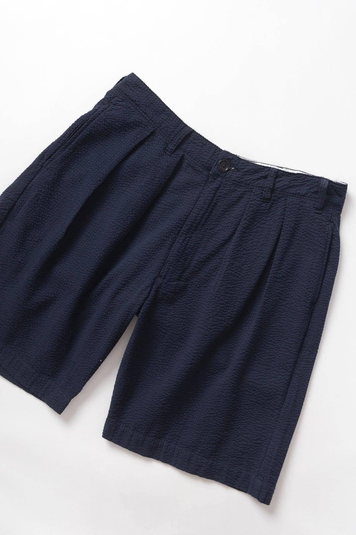 Service Works - Seersucker Part Timer Shorts - Dark Navy Product Image