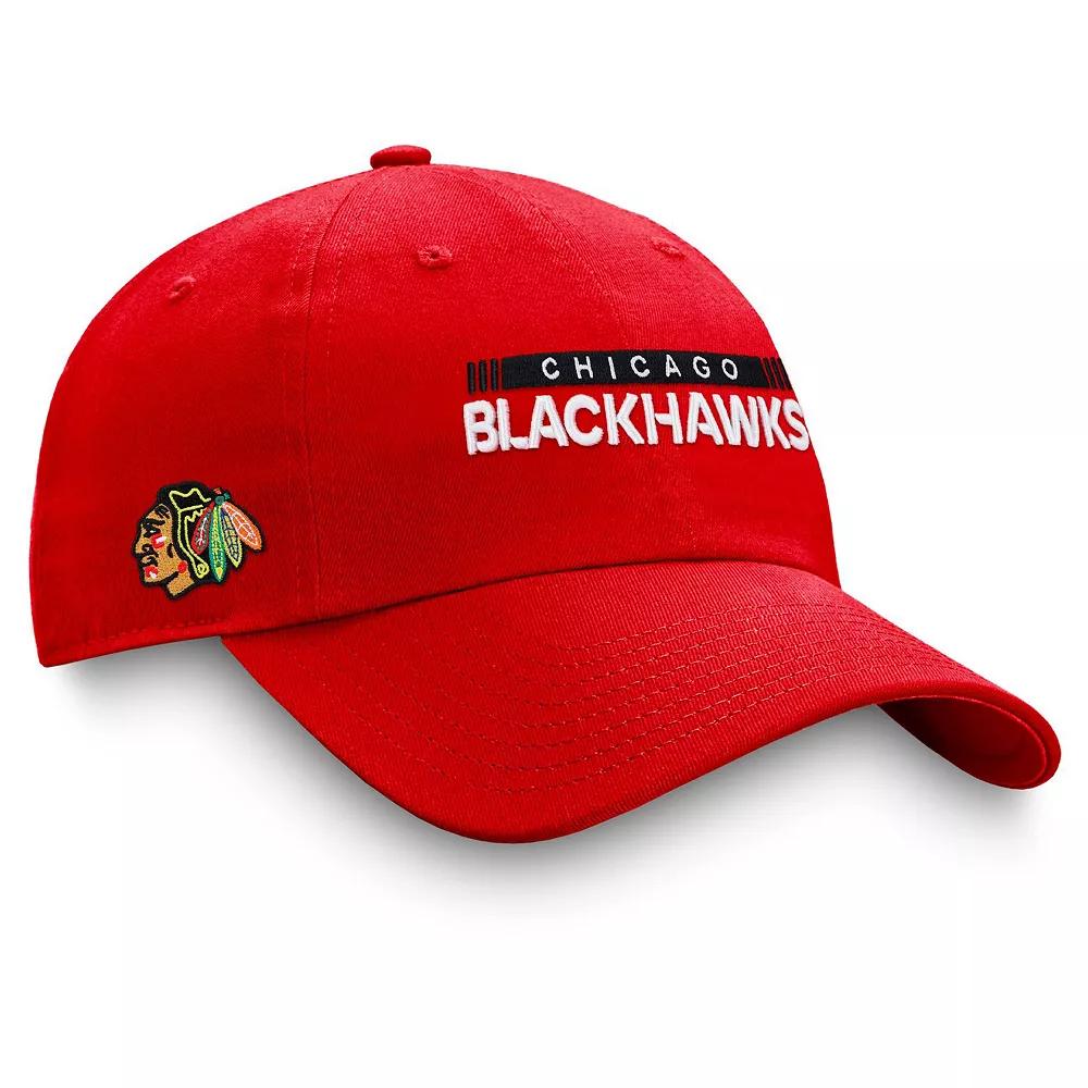 Men's Fanatics Branded Red Chicago Blackhawks Authentic Pro Rink Adjustable Hat Product Image