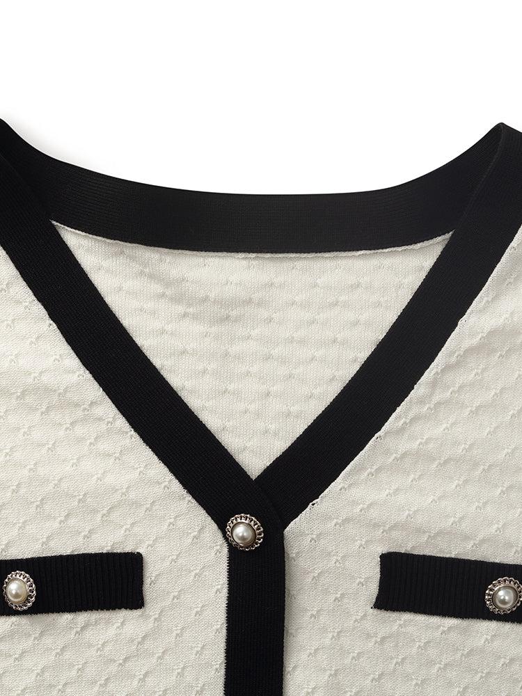 Classic Jacquard Knit Top And Half Women Skirt Two-Piece Set Product Image