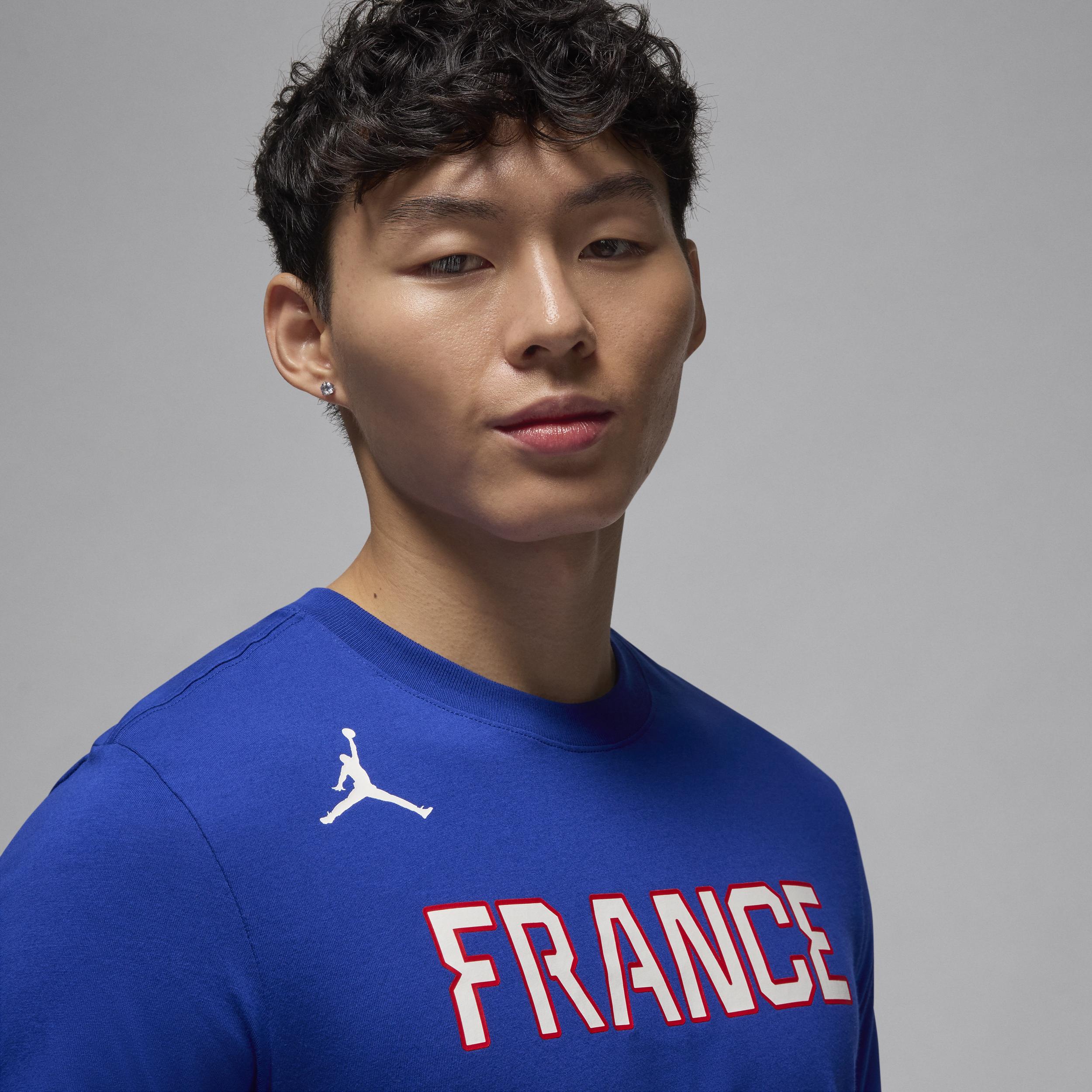 Victor Wembanyama France Nike Mens Basketball T-Shirt | FZ5480-417 Product Image