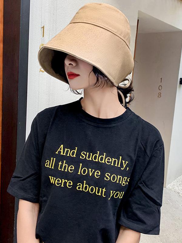 Going Out Solid Color Sun Protection Fisherman Hat Product Image