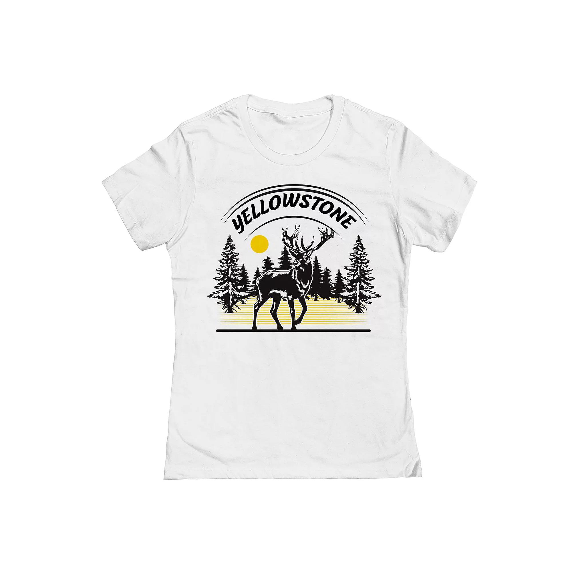 Junior's National Park 1 Womens Graphic Tee, Girl's, Size: XL, White Product Image