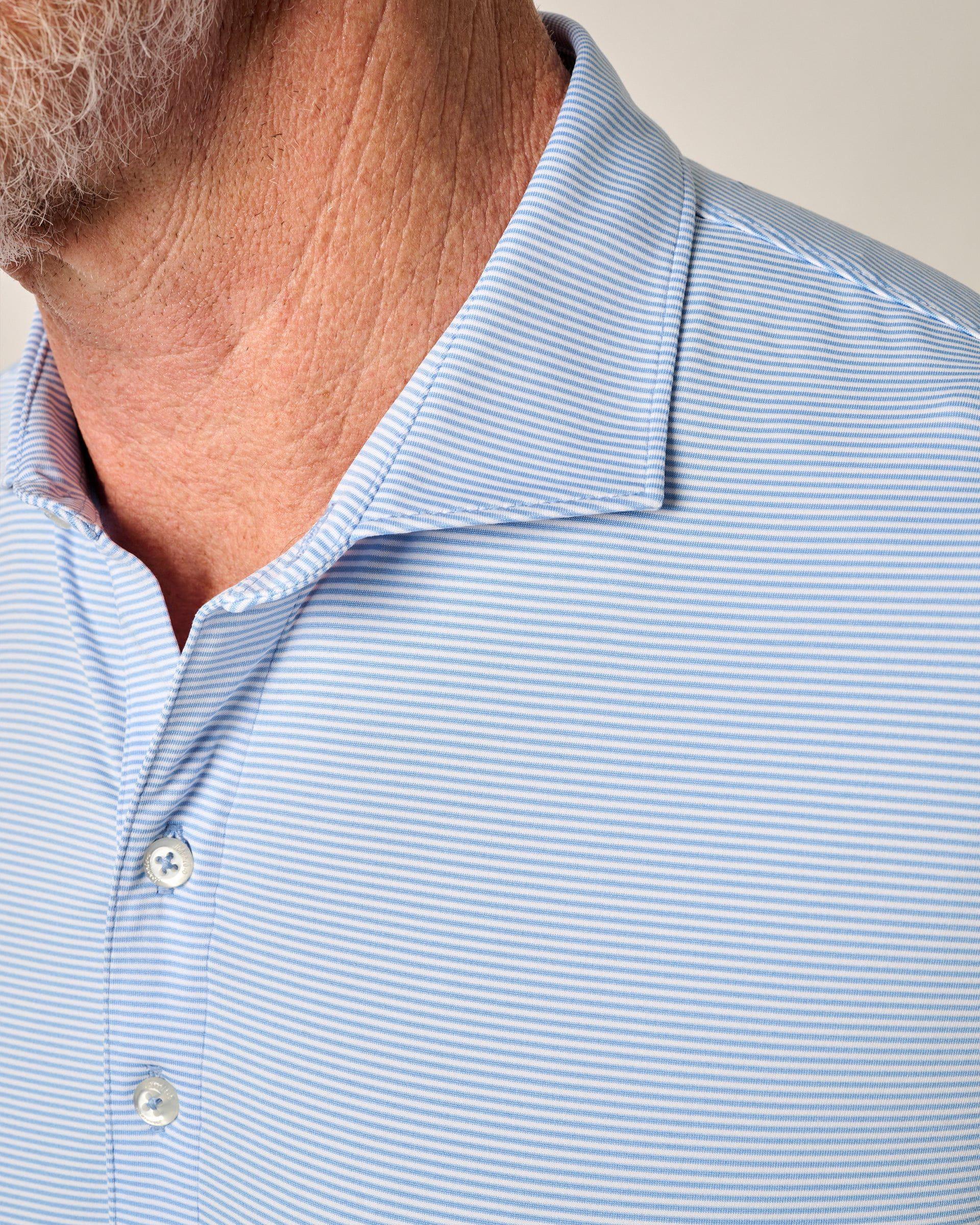 PerryGolf Performance Jersey Polo - Lyndonn Stripe Product Image