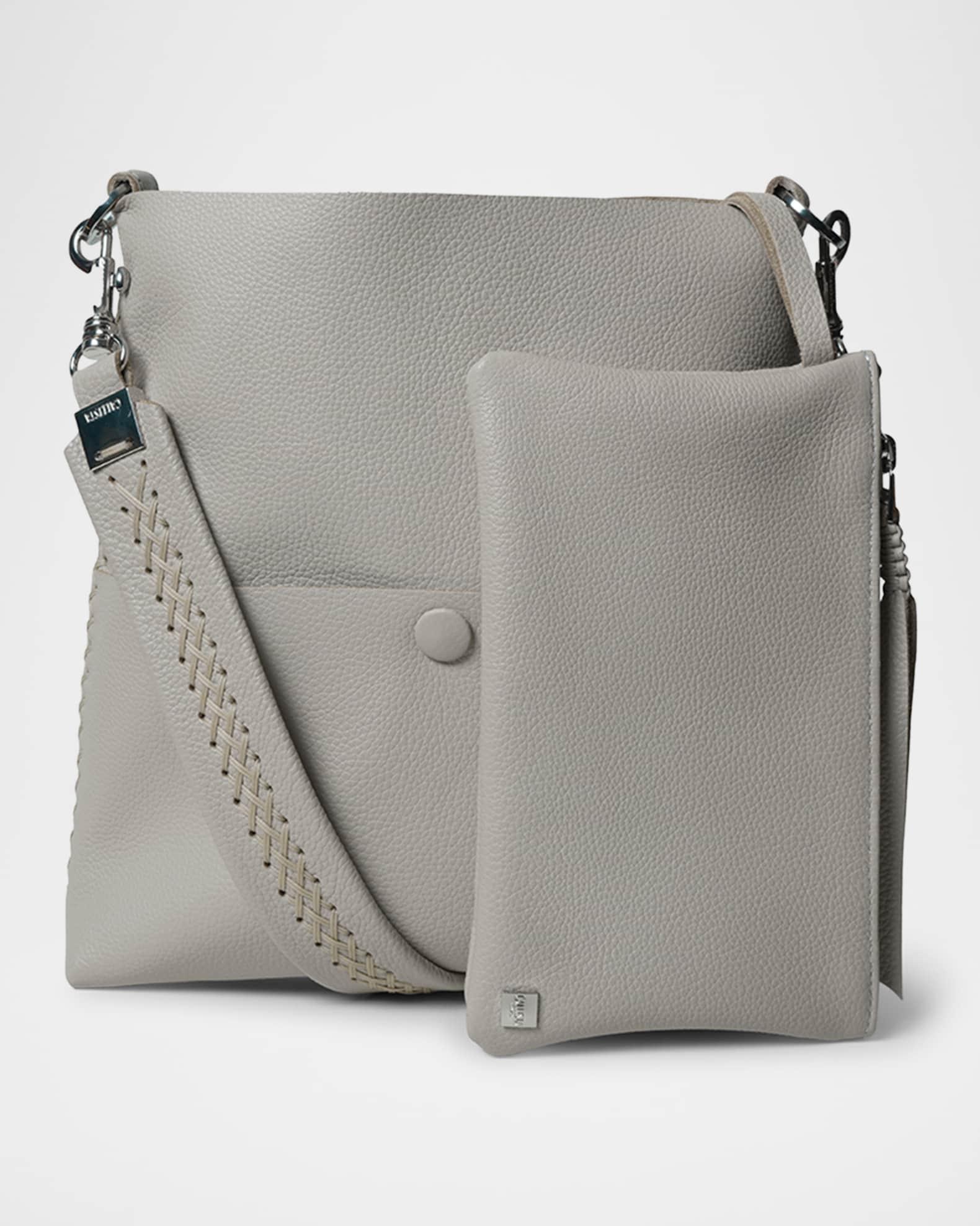 Slim Grain Leather Messenger Bag Product Image