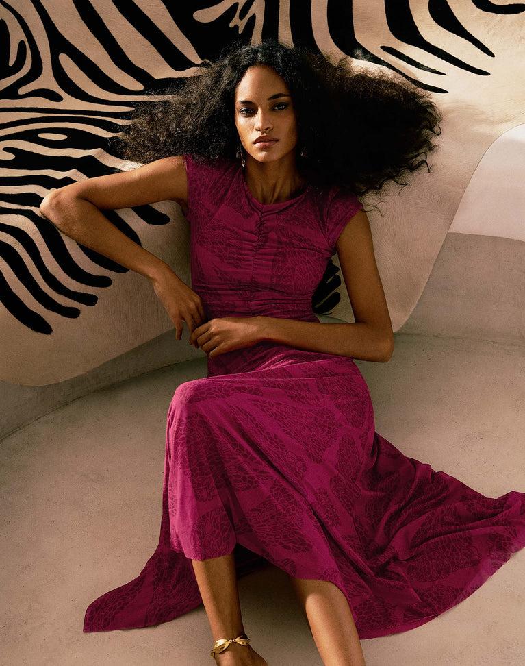 Susan Midi Dress - Roseate Product Image