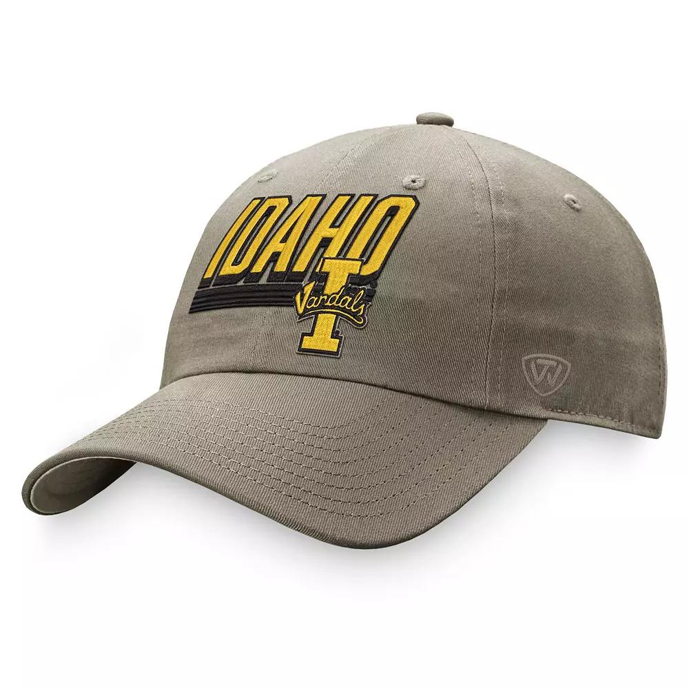 Men's Top of the World Khaki Idaho Vandals Slice Adjustable Hat, Nc2 Beig K Product Image