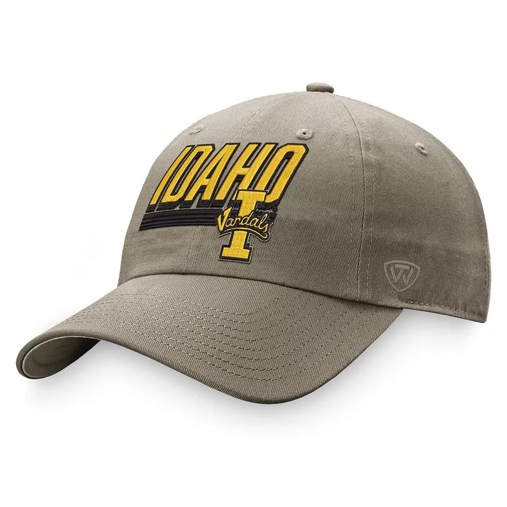 Men's Top of the World Khaki Idaho Vandals Slice Adjustable Hat, Nc2 Beig K Product Image