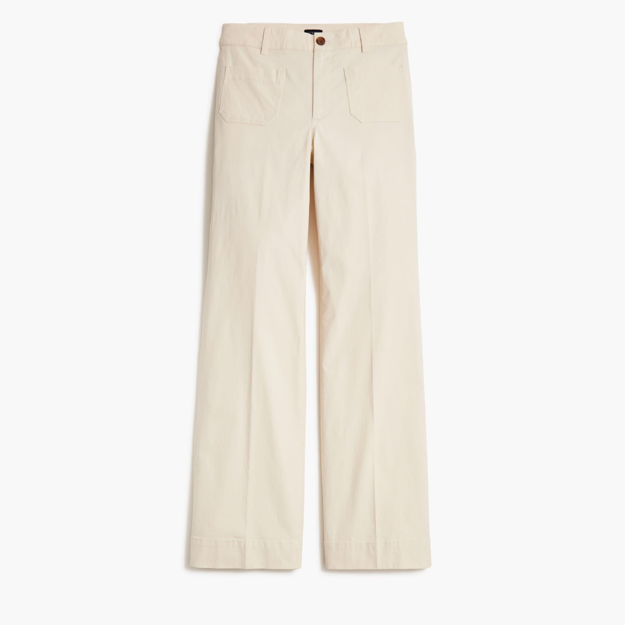 Lizzie high-rise patch-pocket wide-leg pant Product Image