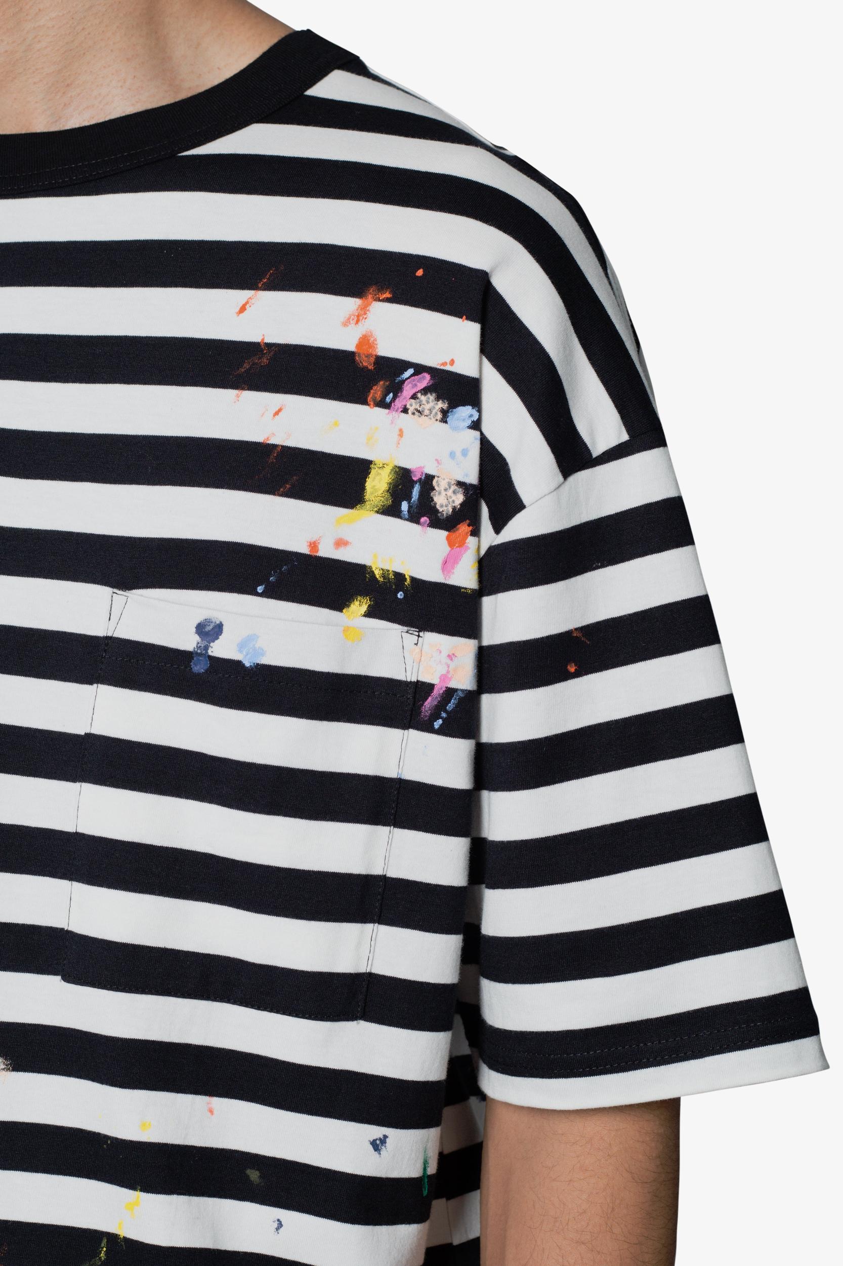 Paint Splatter Tee - Black/White Product Image