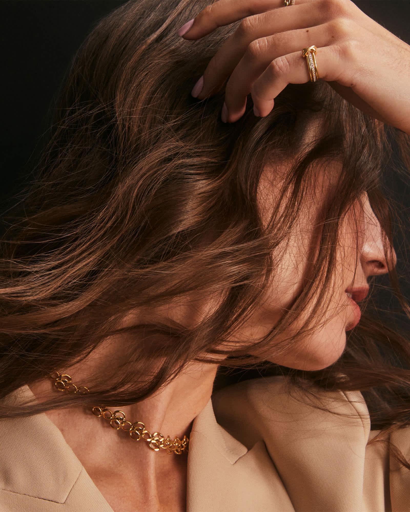 Mallory Rose Vintage Silver Statement Necklace Product Image