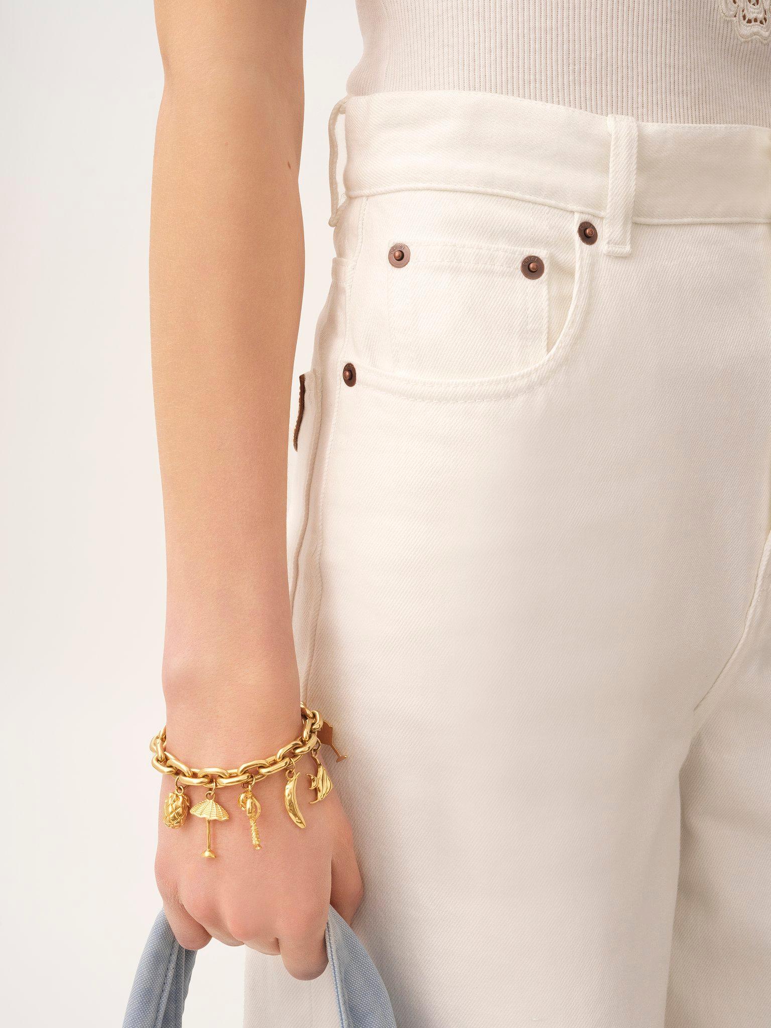 High-rise wide-leg jeans in denim Product Image