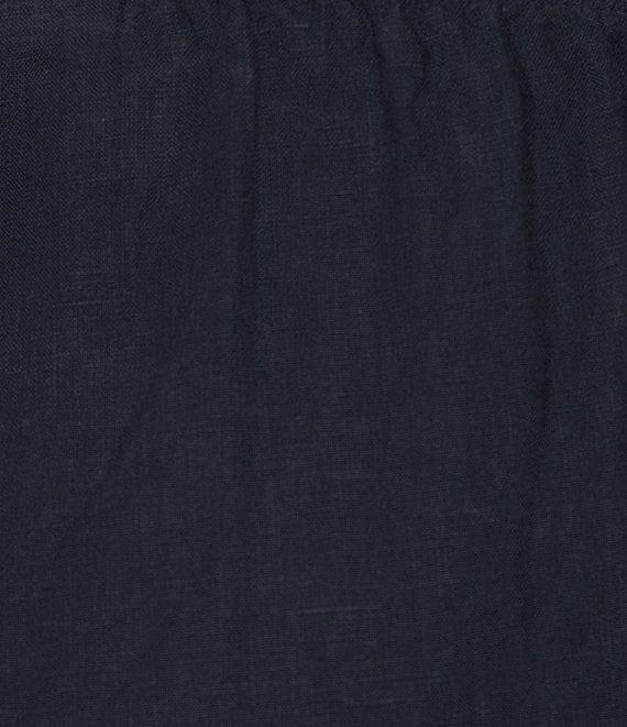 Bryn Walker Plus Size Akna Light Linen Elastic Waist Straight Leg Pants Product Image