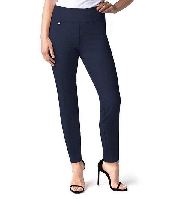 Slimsation® by Multiples Relaxed Tapered Leg Tummy Control Pull-On Ankle Pants Product Image