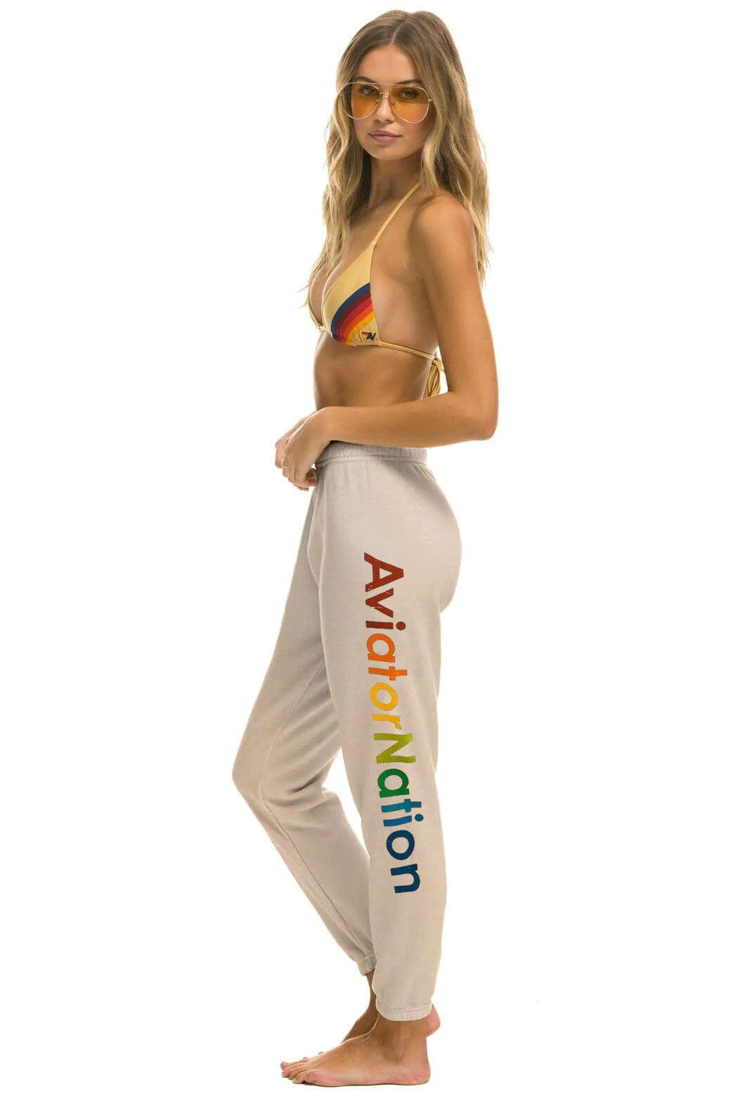 AVIATOR NATION VAIL SWEATPANTS - SAND Female Product Image