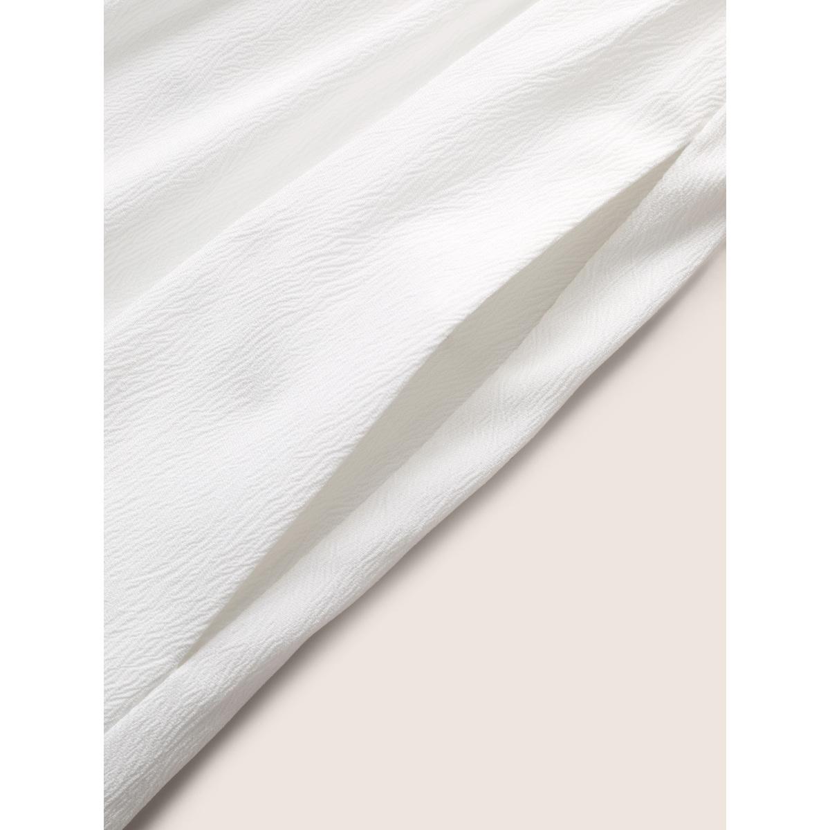 Plus Size Floral Embroidered Woven Ribbon Patchwork Dress Ivory Women Resort Woven ribbon&lace trim Round Neck Sleeveless Curvy BloomChic 30/6X Product Image