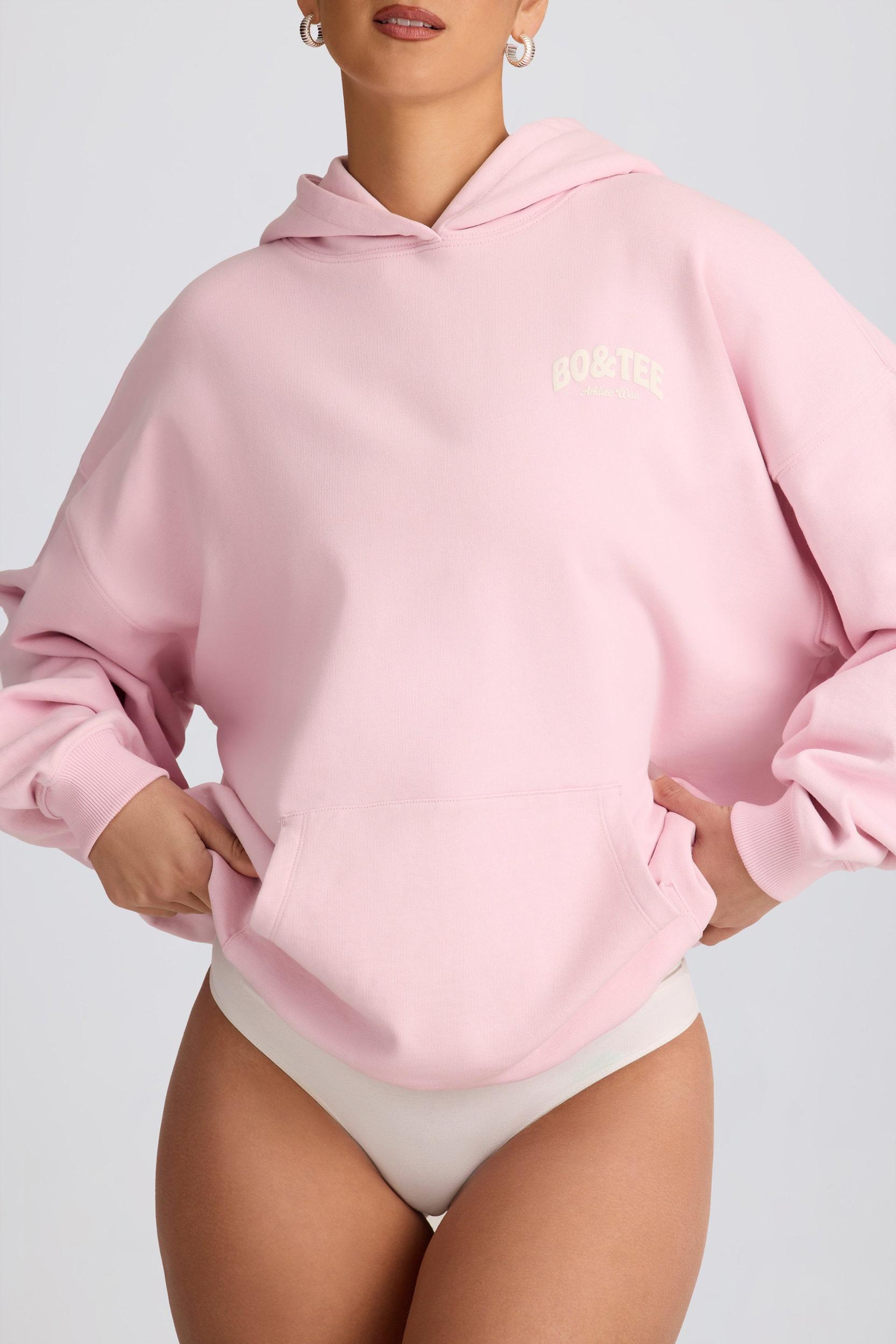 Oversized Hoodie in Soft Pink Product Image