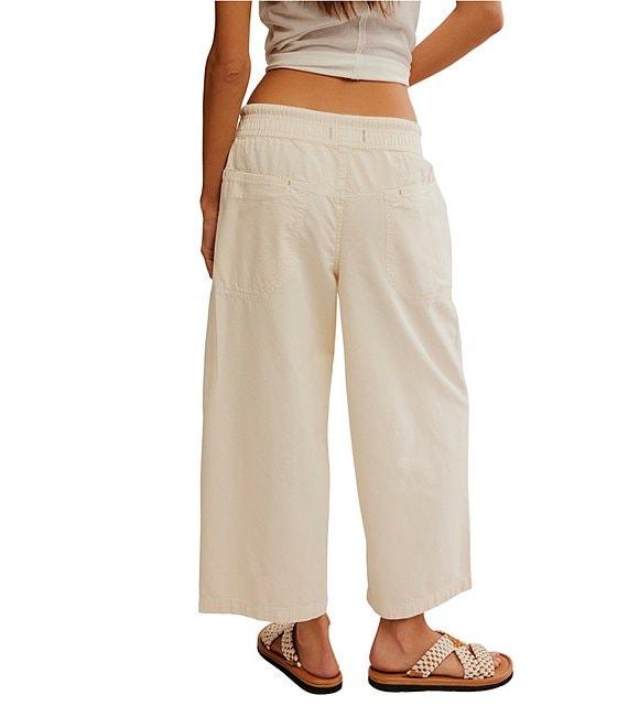 Free People Easy Peasy Wide Drawstring Elastic Waist Wide Leg Pull-On Pants Product Image