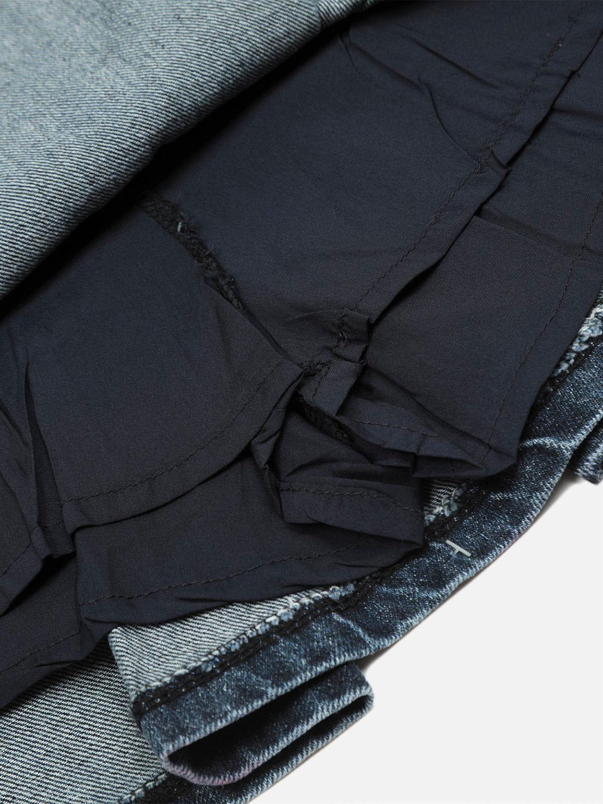 Aelfric Eden Fringe Butterfly Denim Skirt Female Product Image