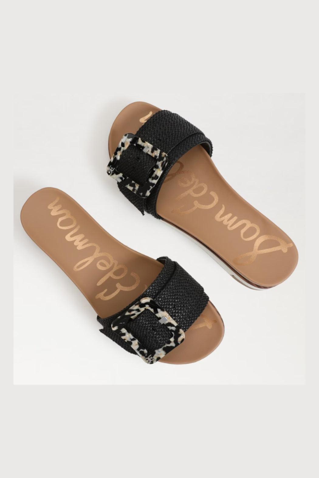 Ariane Black Weave Platform Sandal Product Image