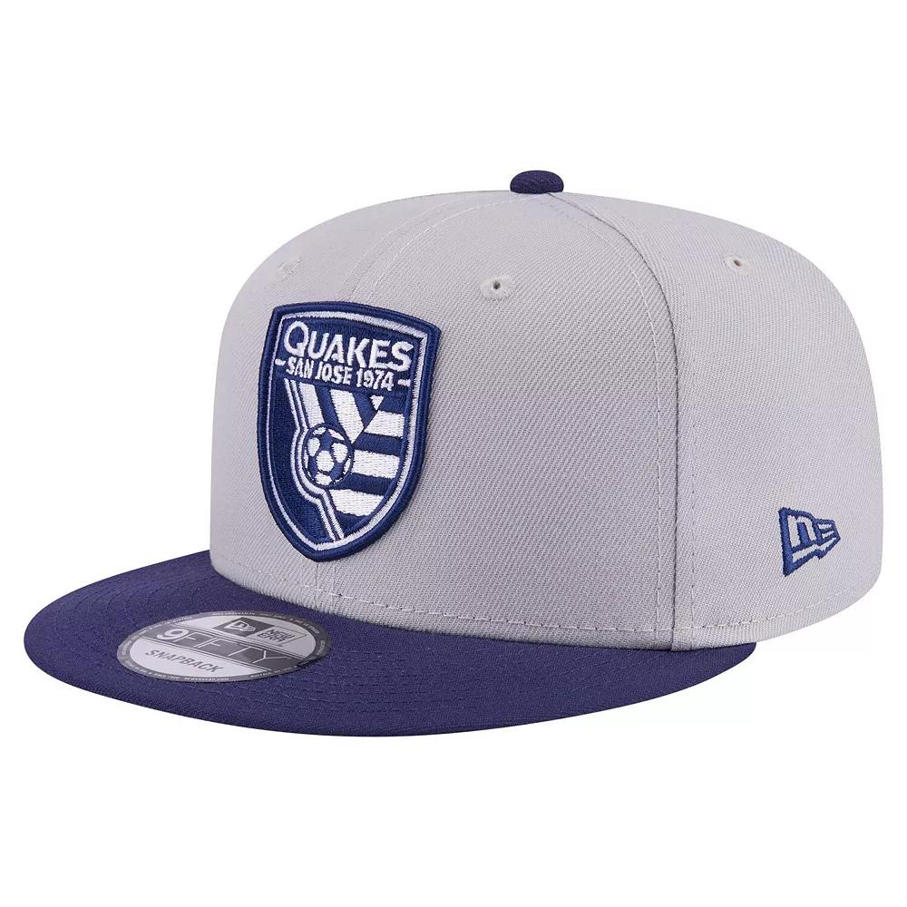 Mens New Era Gray San Jose Earthquakes Color Pack Two-Tone 9FIFTY Snapback Hat Product Image