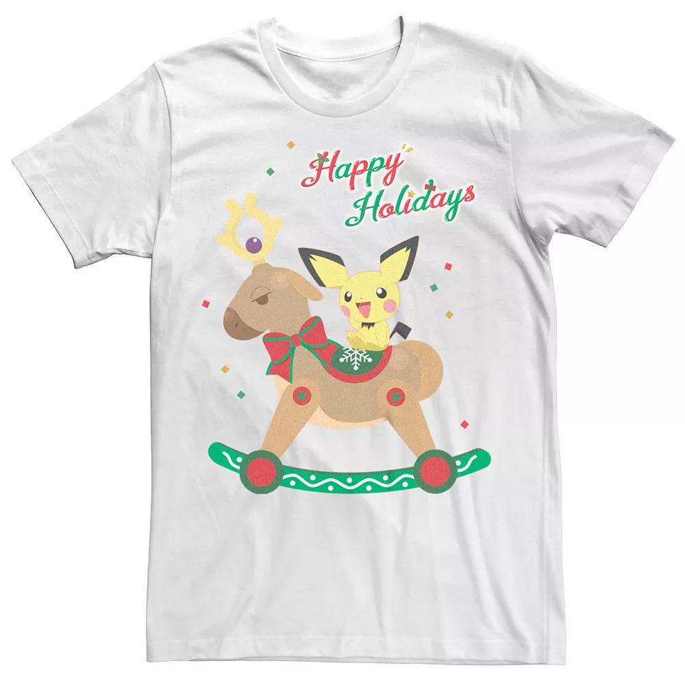 Men's Pokemon Rockin Reindeer Happy Holidays Tee,  Product Image