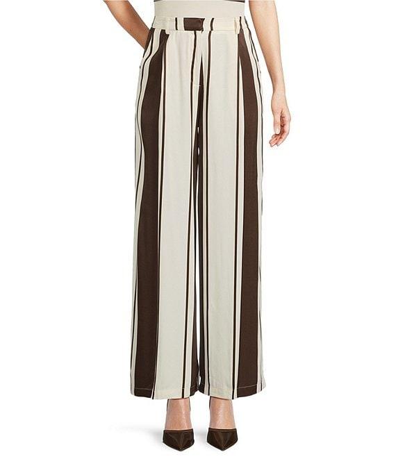 Lucy Paris Coordinating Maisy Stripe Printed Wide Leg Pants Product Image