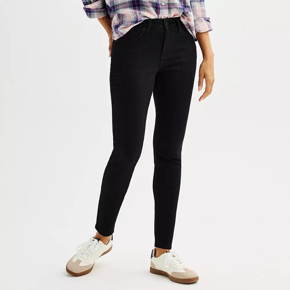 Women's Sonoma Goods For Life® Mid Rise Skinny Jeans,  Product Image