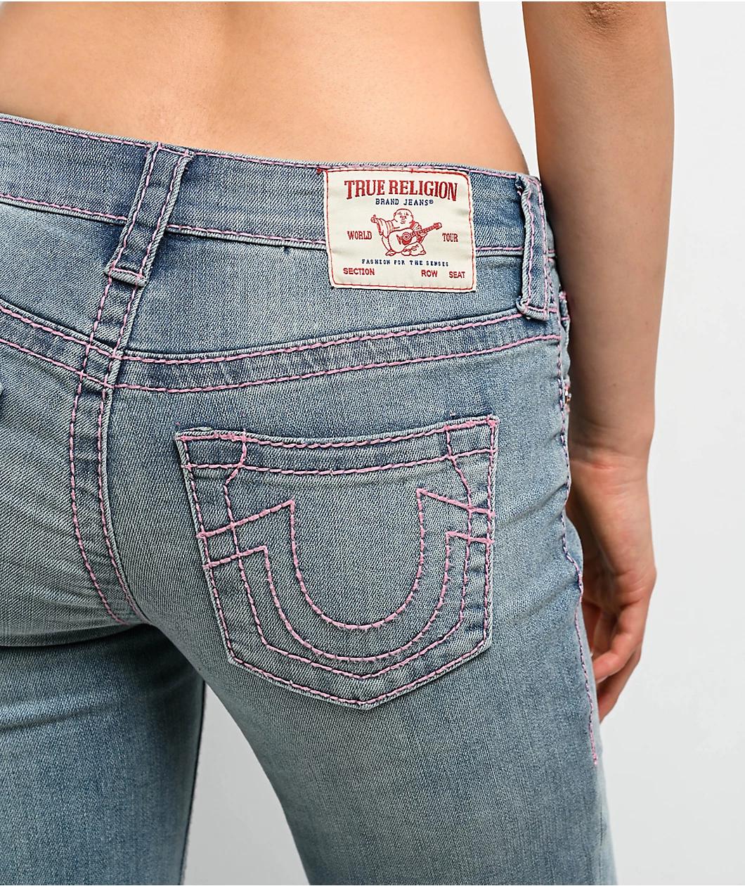 True Religion Billie Big T California Poppy Mid Rise Jeans Product Image