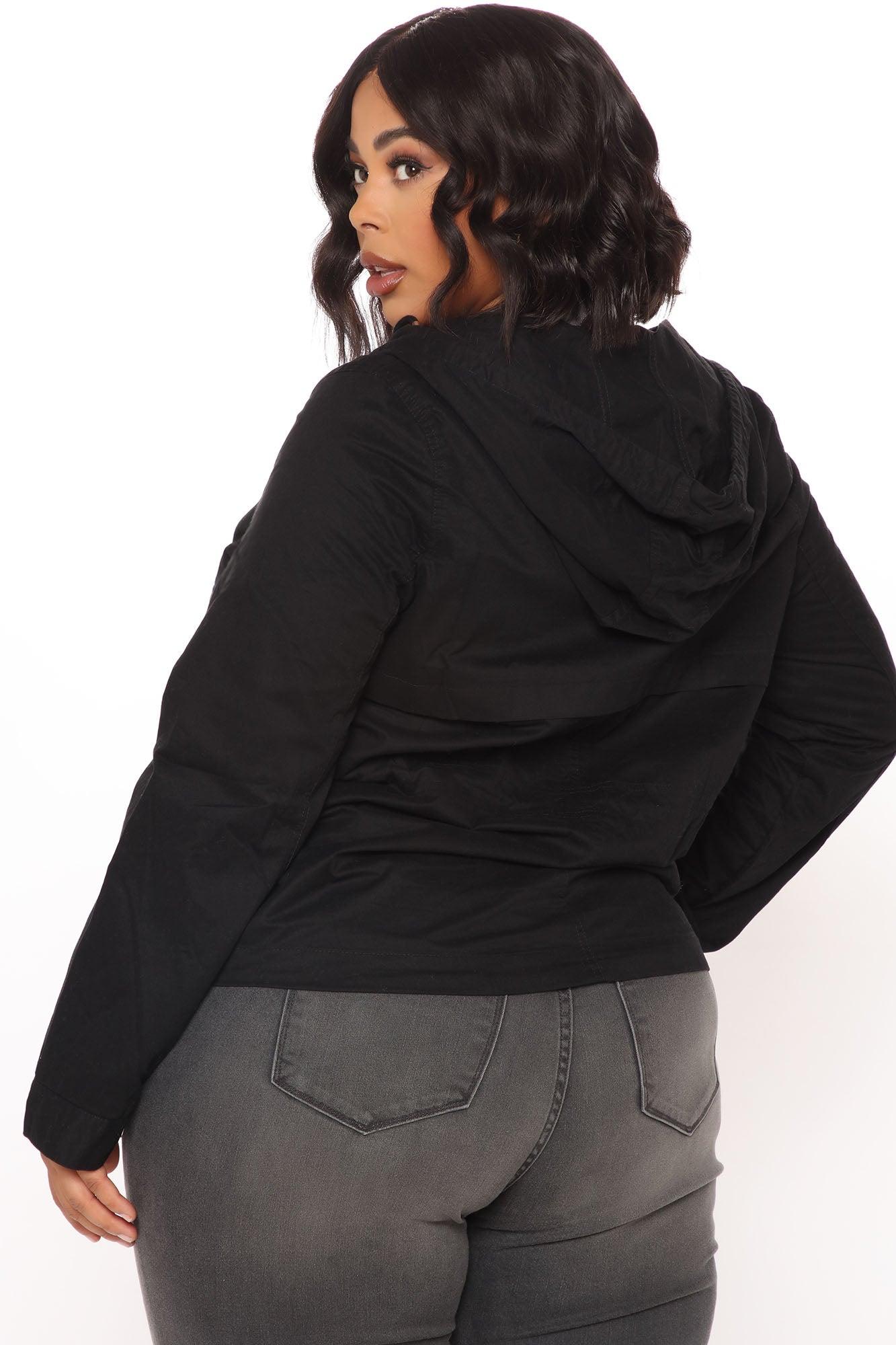 Gimme Some Love Anorak Jacket - Black Female Product Image