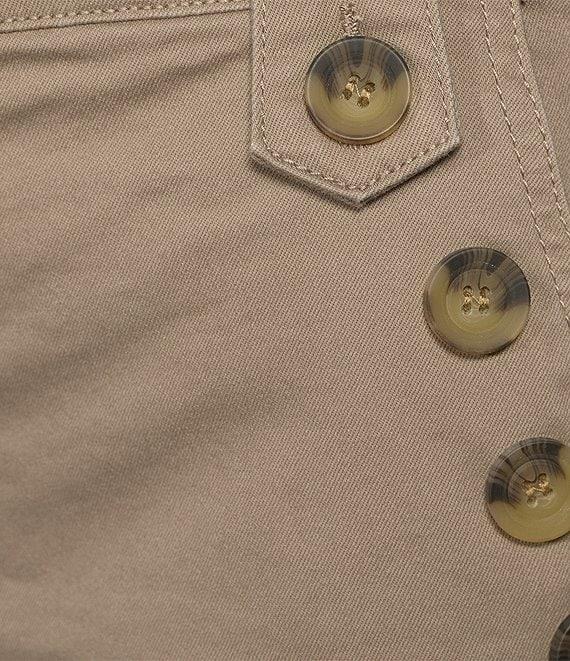 Westbound Petite Size Pull-On Button Embellished Marina Shorts Product Image