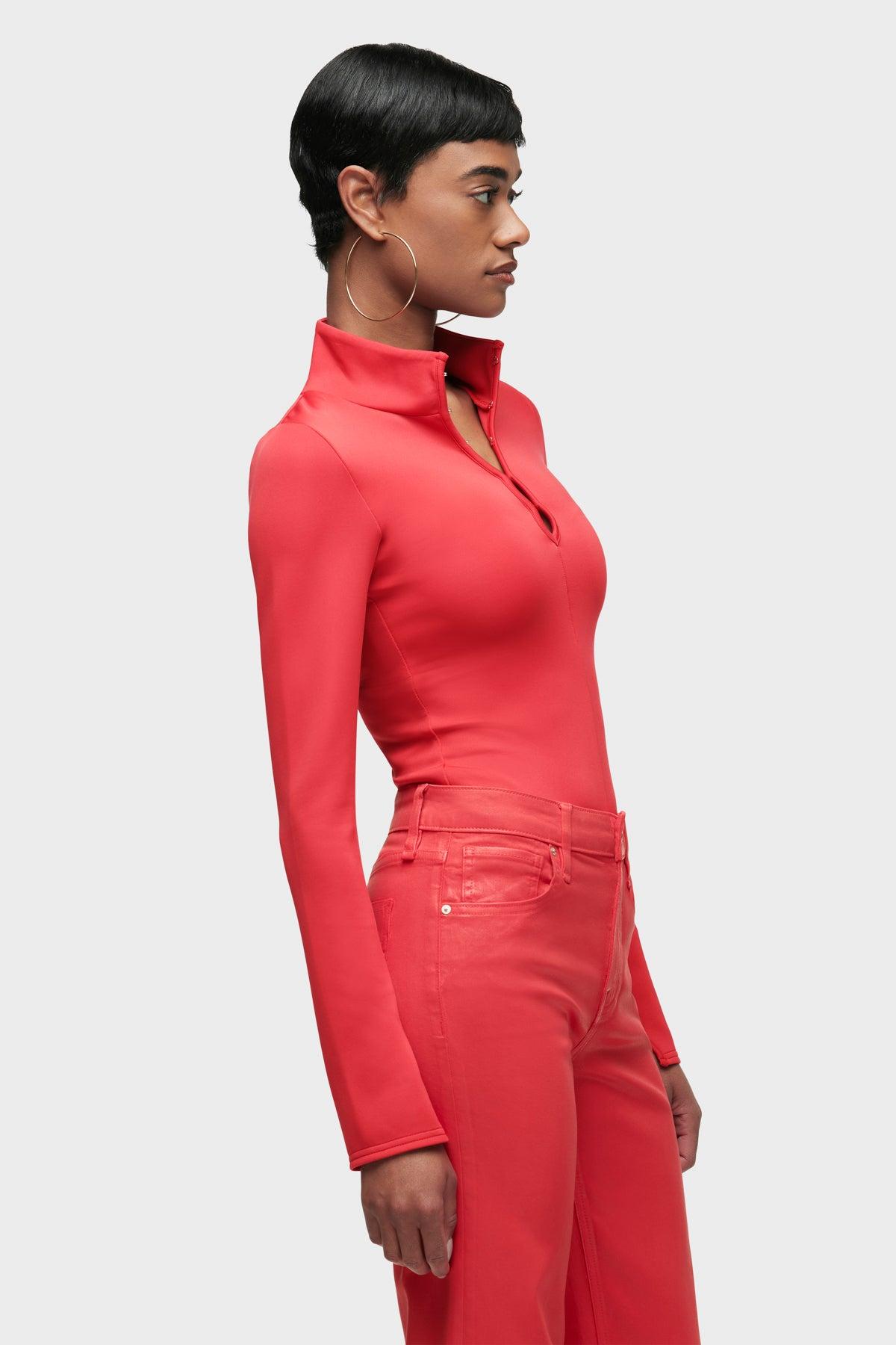 Long Sleeve Hook & Eye Bodysuit Female Product Image