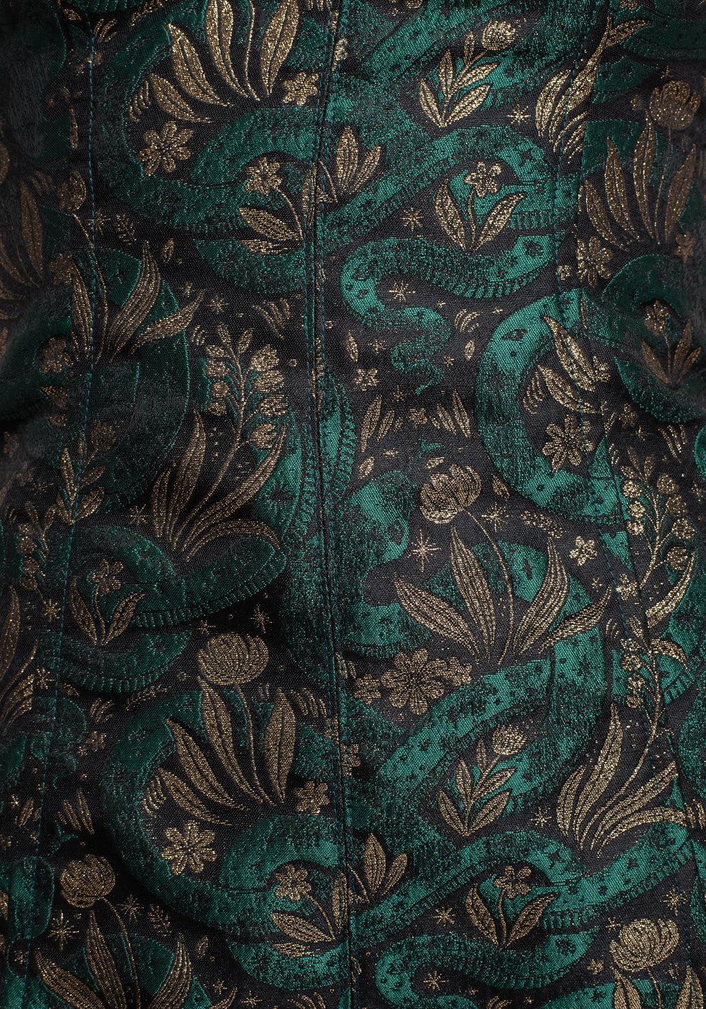 Rena Snake Jacquard Mini Dress Product Image