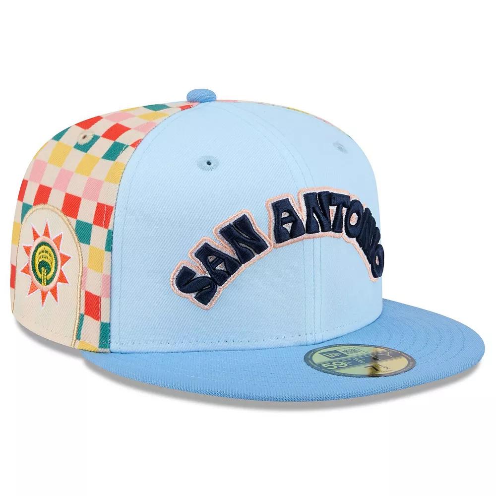 Men's New Era  Light Blue San Antonio Spurs 2024/25 City Edition 59FIFTY Fitted Hat, Size: 7 7/8 Product Image