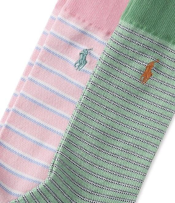 Polo Ralph Lauren Oxford Striped Dress Socks 2-Pack Product Image