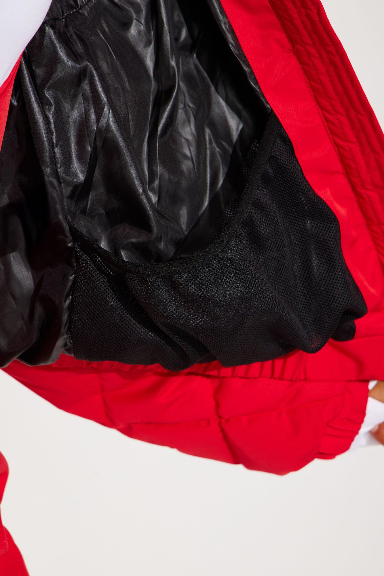 Snow Days Quilted Puffer Jacket - Red Product Image