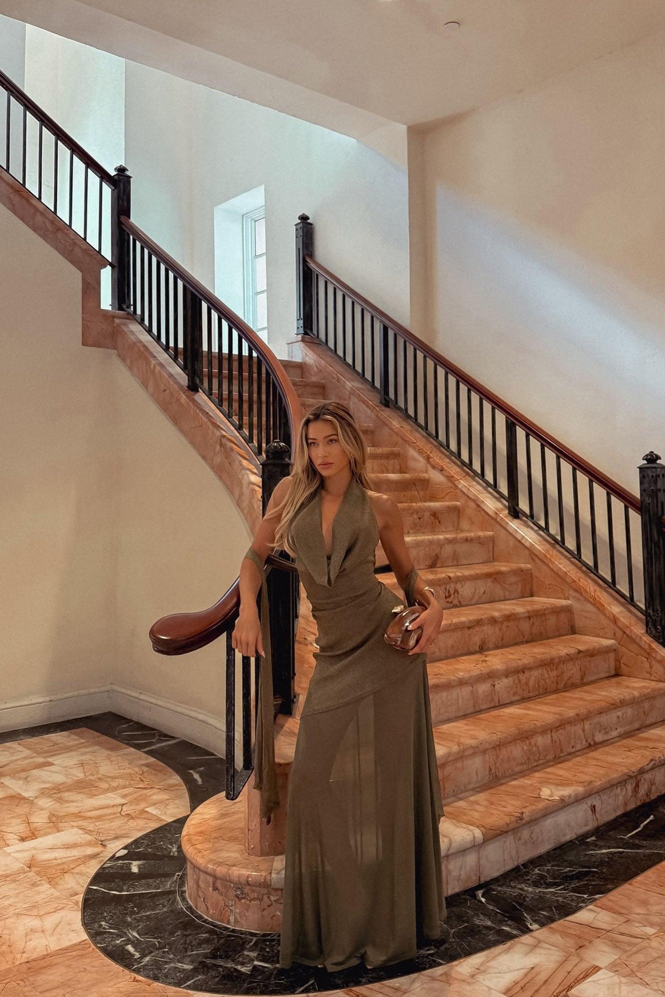 Summer Vacation Maxi Dress - Olive Female Product Image