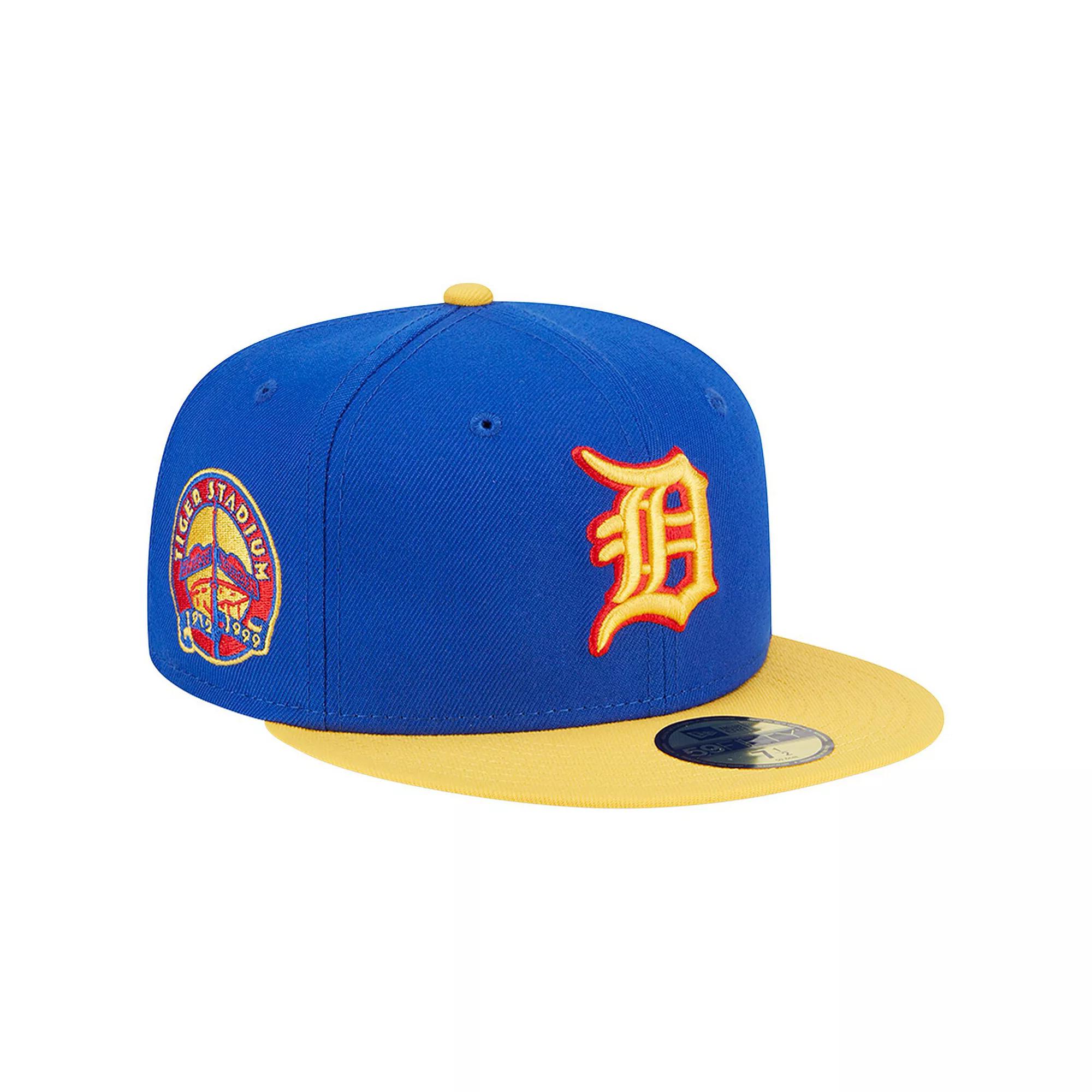 Men's New Era  Royal/Yellow Detroit Tigers Empire 59FIFTY Fitted Hat, Size: 7 1/4, Blue Product Image