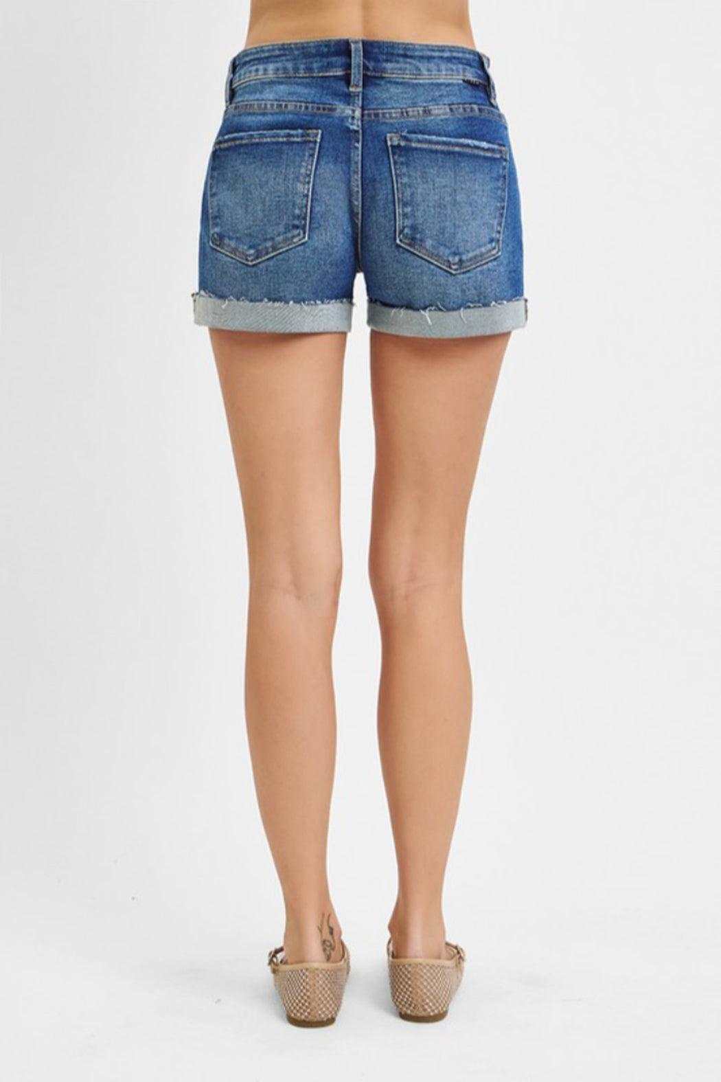 Low Rise Cuffed Shorts Product Image