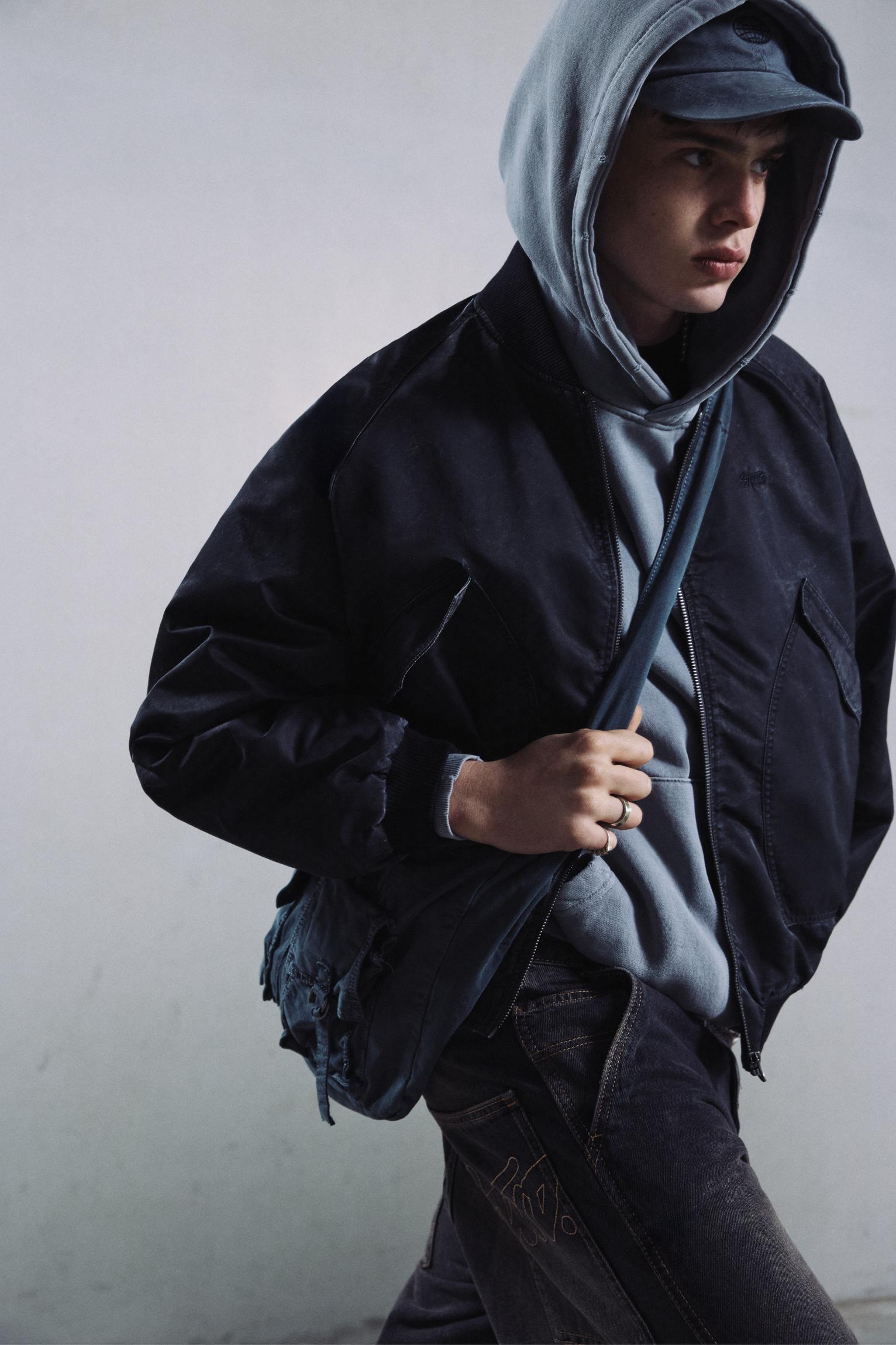 Bomber jacket with pockets Product Image