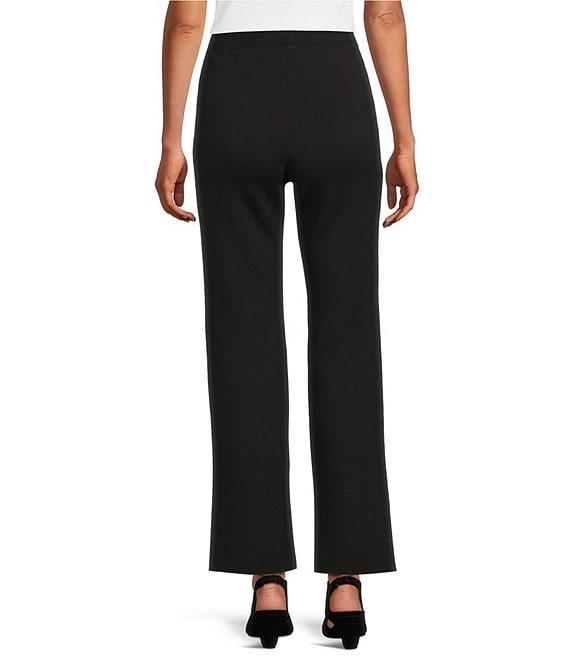 IC Collection Knit Elastic Waist Coordinating Wide Leg Pull-On Coordinating Ankle Pants Product Image