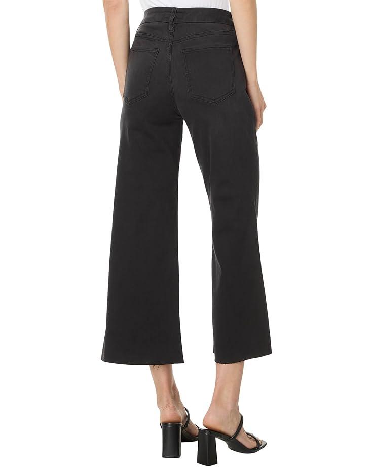 Petite Meg High-Rise Wide Leg Exposed Button Raw Hem Patch Pockets in Prevent Product Image