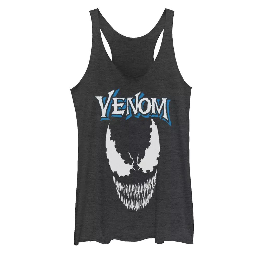 Juniors' Marvel Venom Face Close Up Graphic Tank Top, Girl's,  Product Image