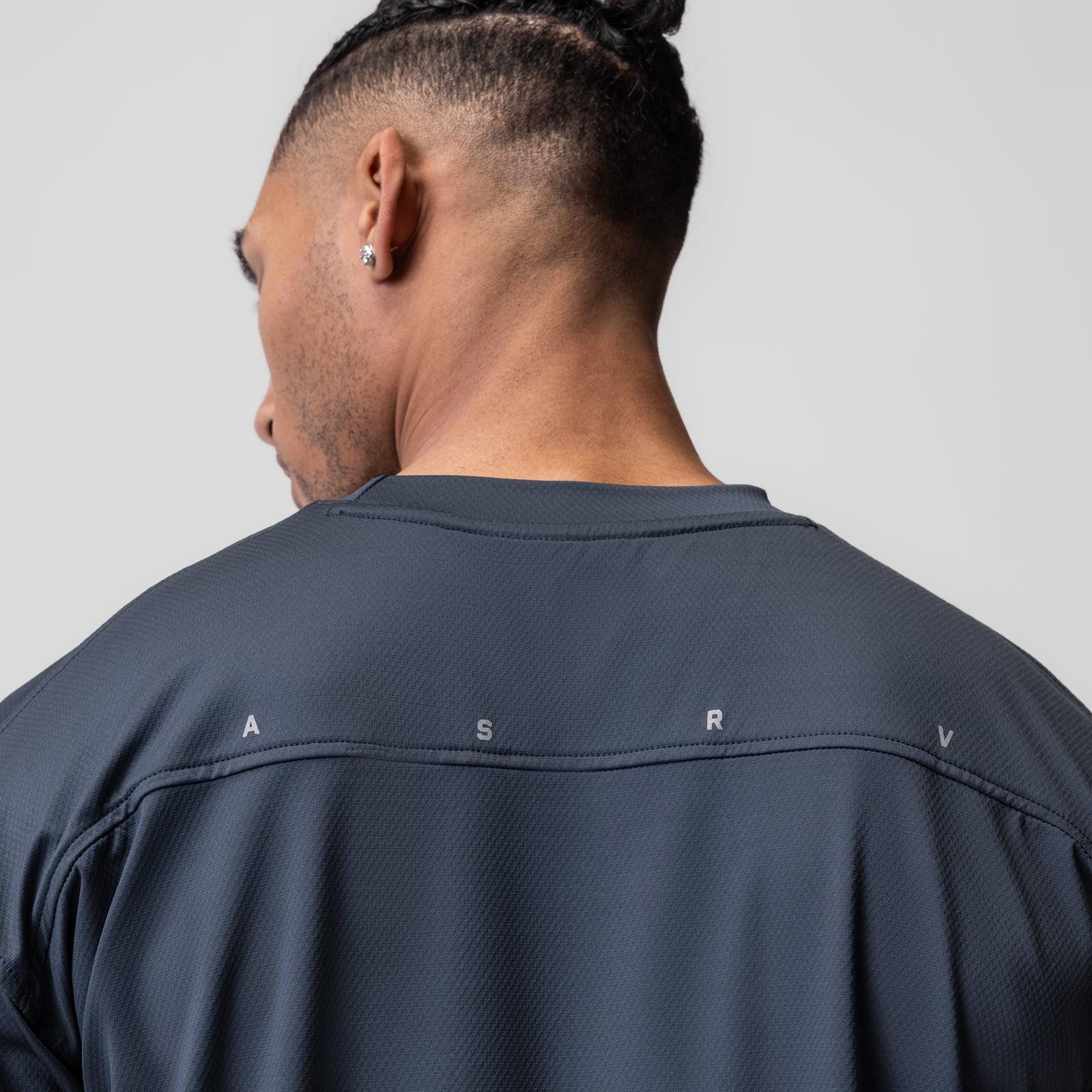 0822. AeroSilver® Oversized Tee - Navy Product Image