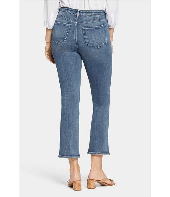 NYDJ High Rise Slim Cropped Flared Stretch Denim Jeans Product Image