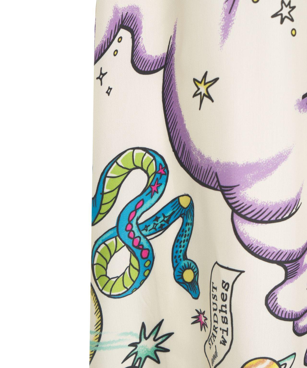 Satin dress with print Product Image