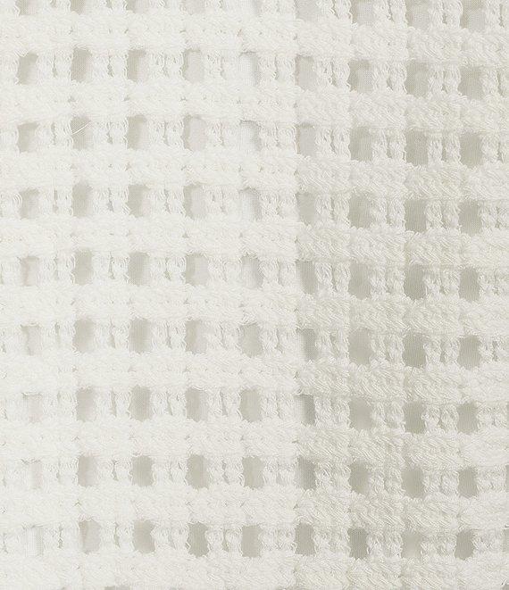 Westbound Petite Size 3/4 Sleeve Crochet Top Product Image