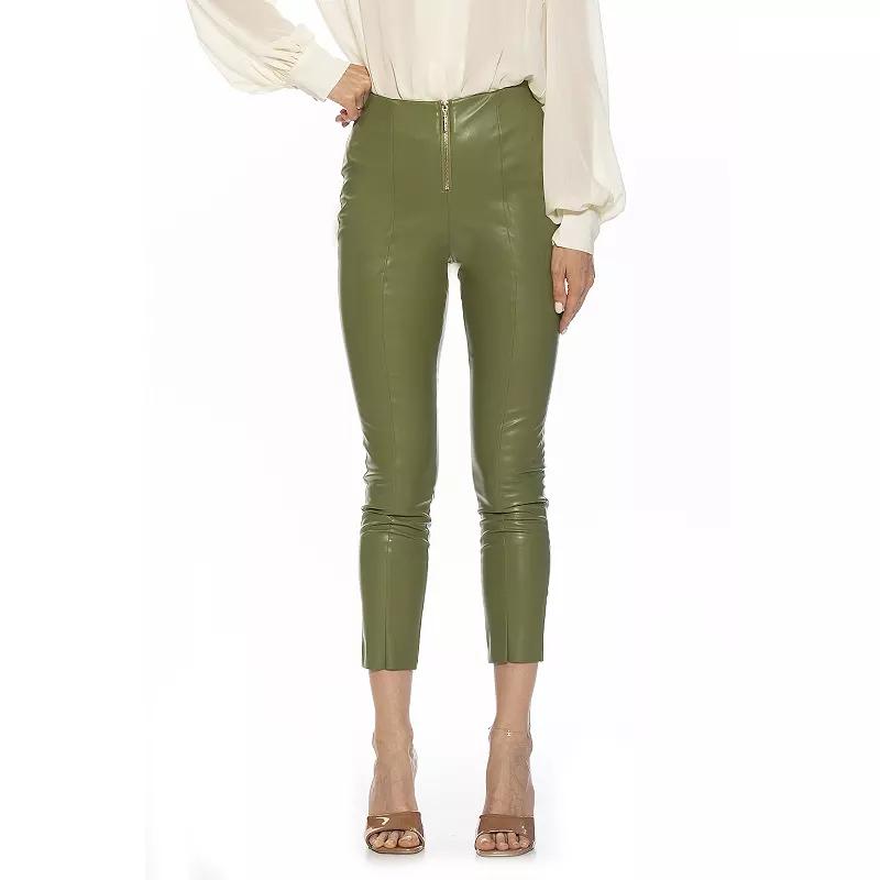 Women's ALEXIA ADMOR Faux-Leather Fitted Skinny Pants,  Product Image