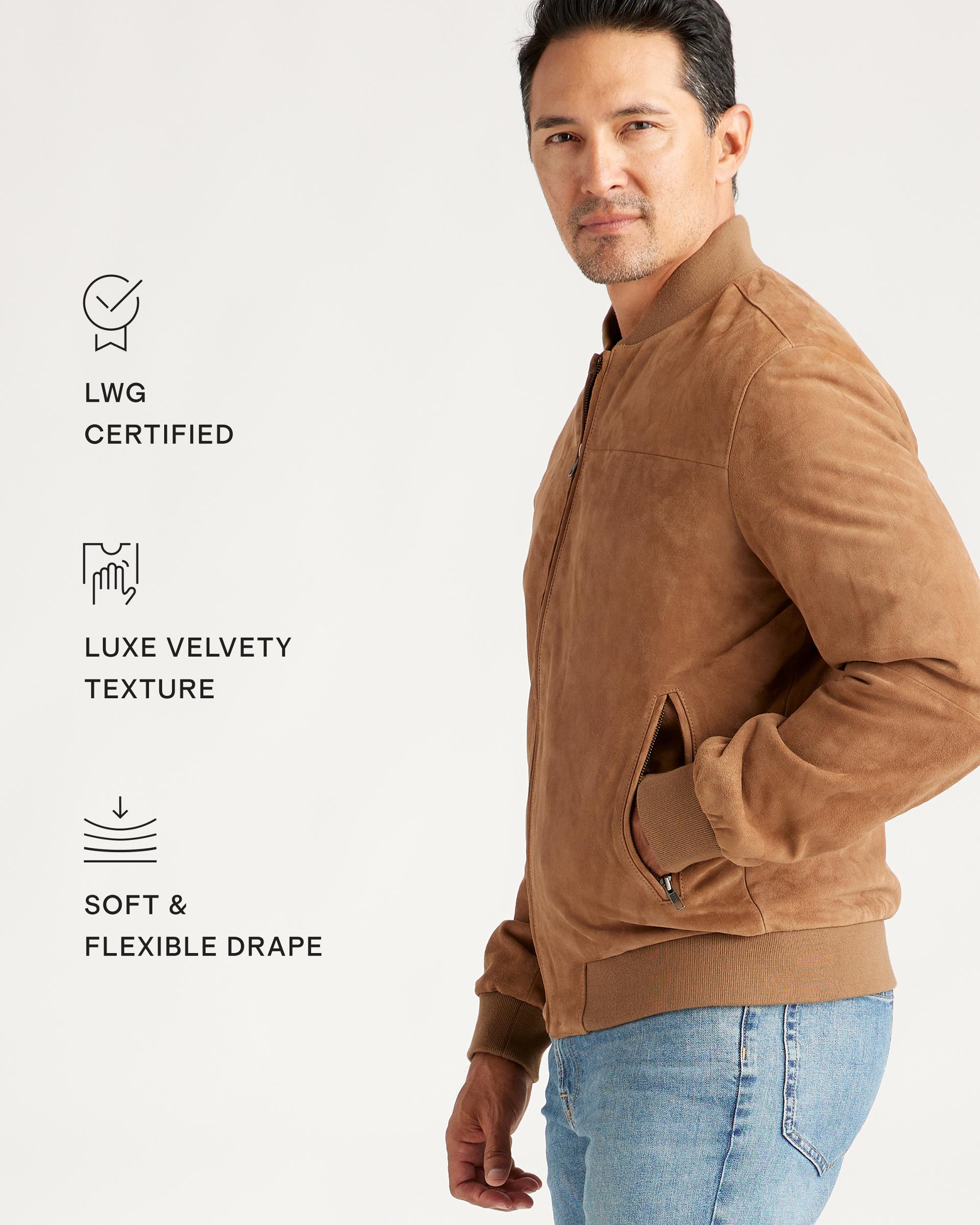 Quince | Men's 100% Suede Bomber Jacket Suede Leather Product Image