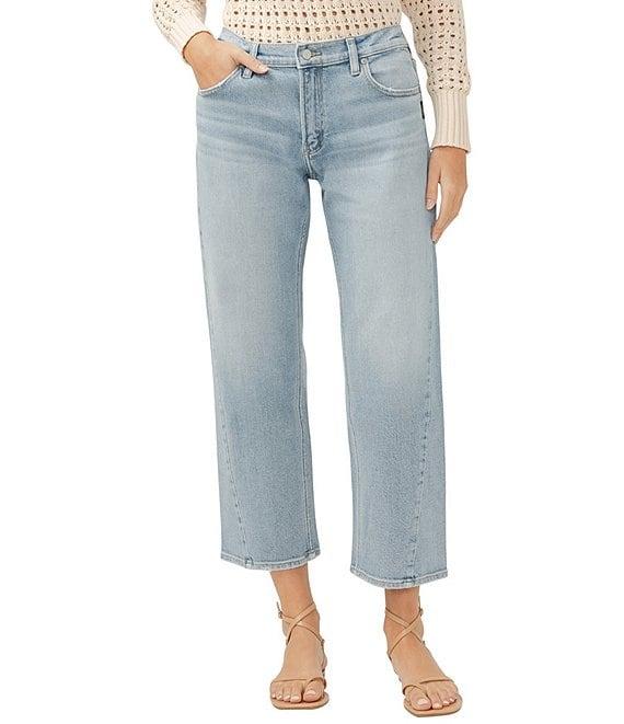 Silver Jeans Co. Relaxed Fit Straight Leg Capri Jeans Product Image